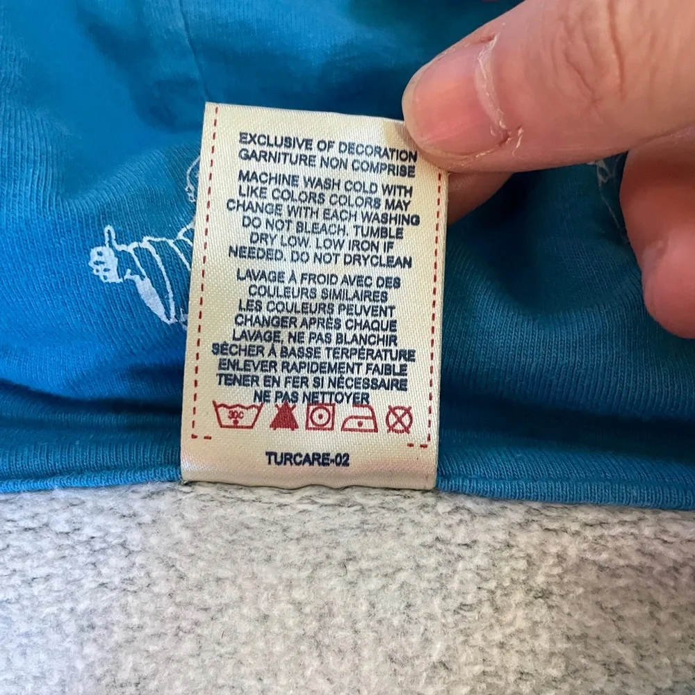Y2K True Religion Raised Spellout Full Zip Hoodie Charcoal Blue Men’s 2XL🧡🎀